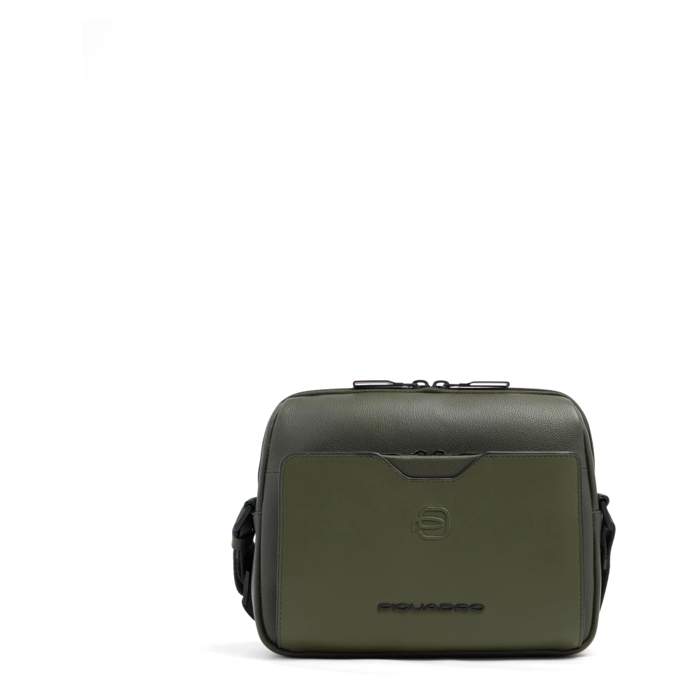Piquadro Mannelijk Groente Tassen Heren, Groen, One Size, Crossbody Tas Voor I Pad® Mini