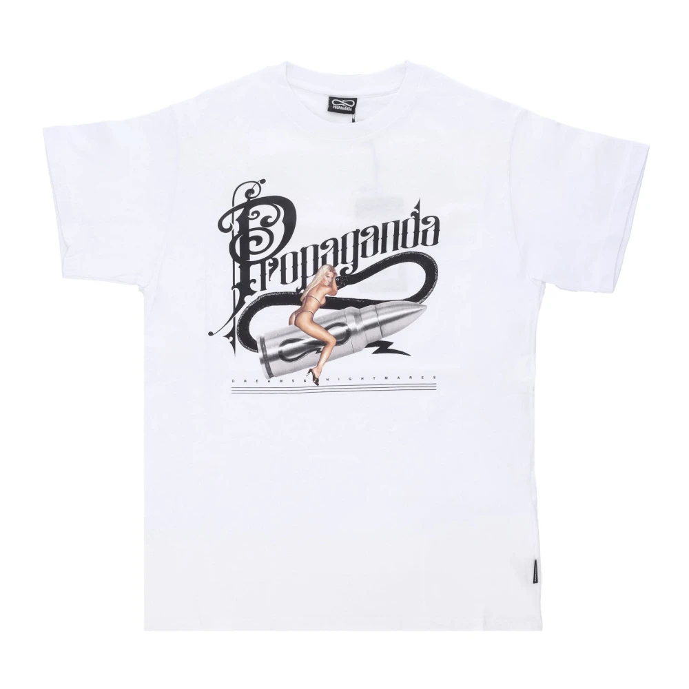 Propaganda Witte Dreams Tee Korte Mouw T-shirt White Heren