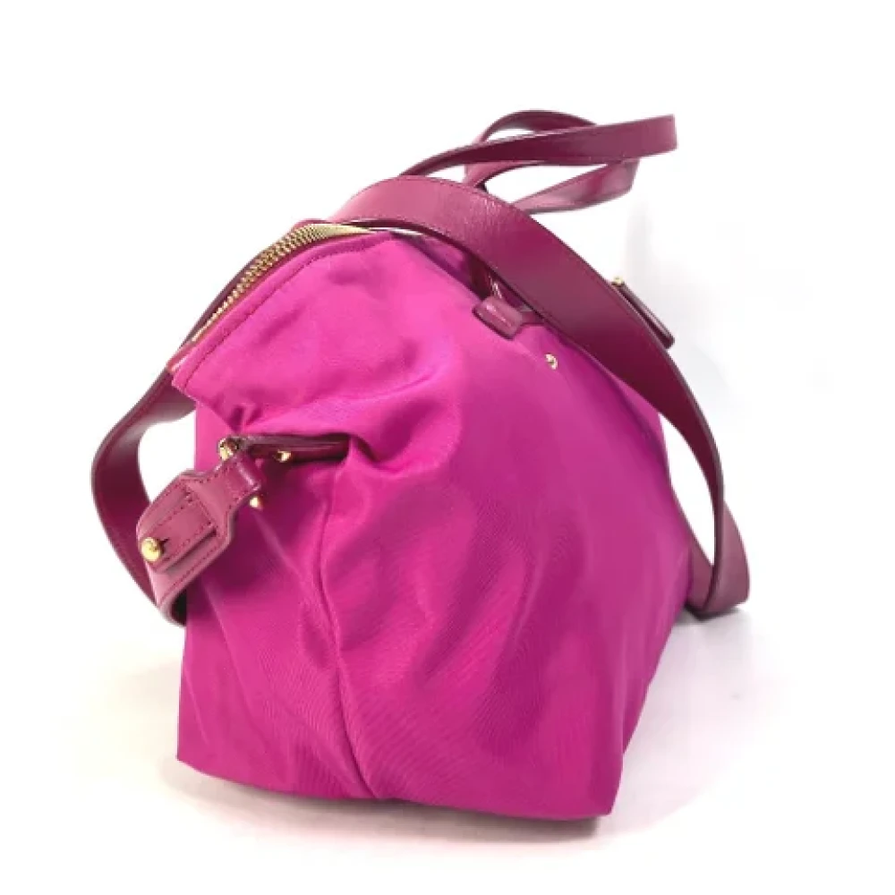 Salvatore Ferragamo Pre-owned Fabric handbags Pink Dames