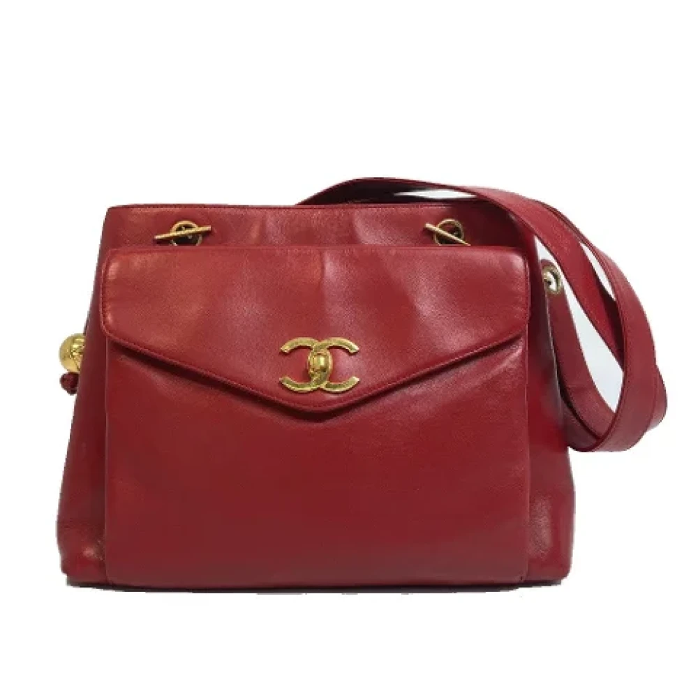Chanel Vintage Pre-owned Leather chanel-bags Red Dames