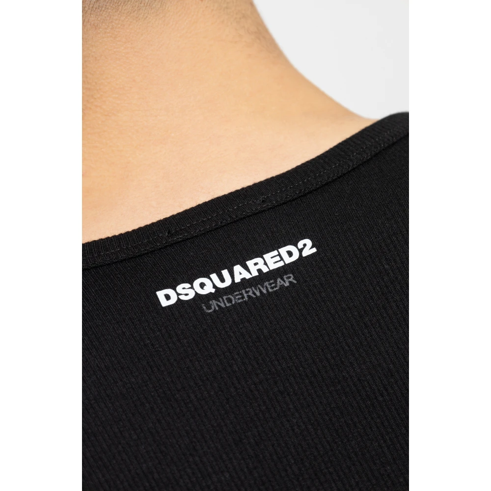 Dsquared2 Twee-pack mouwloze T-shirts Black Heren
