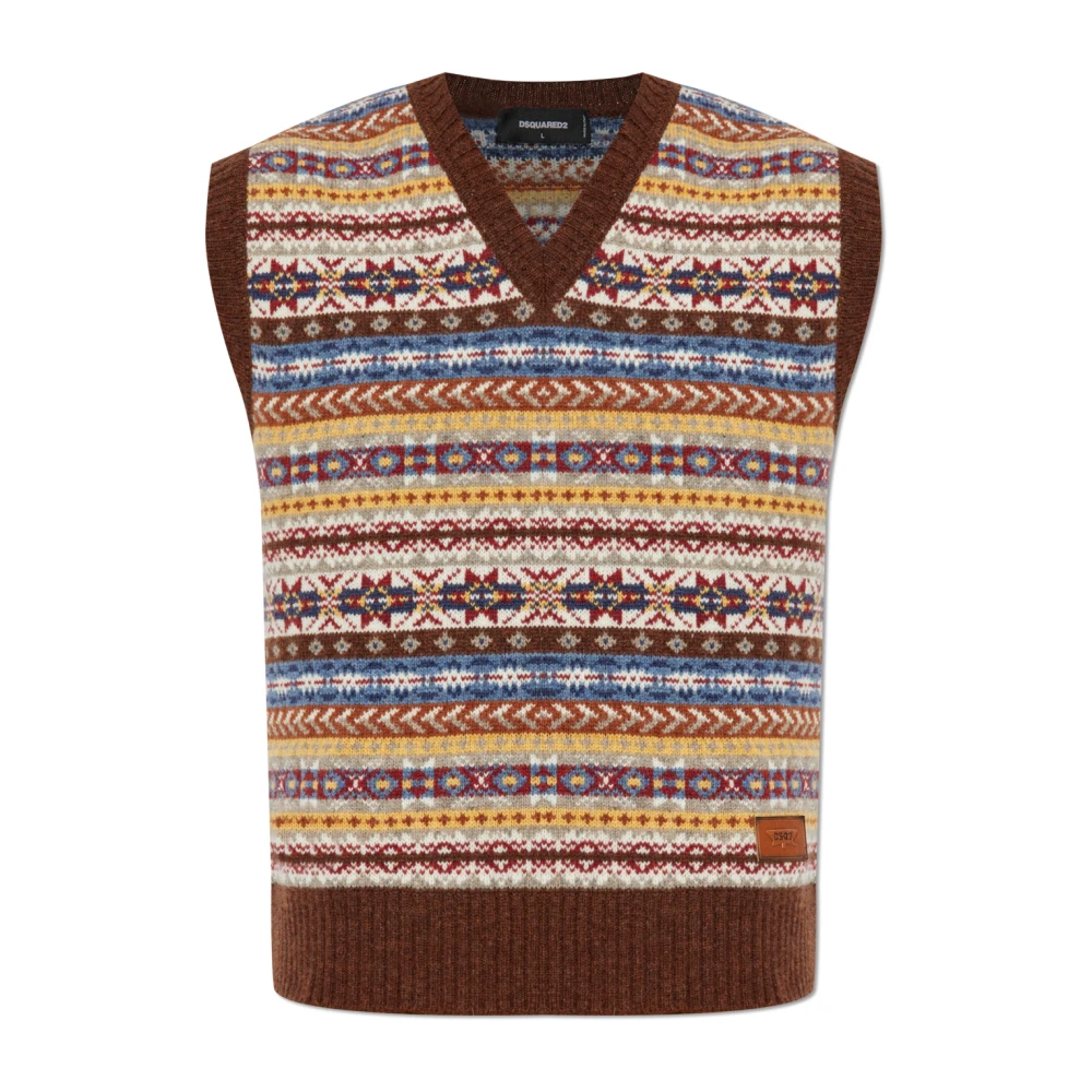 Knitwear > V-neck Knitwear - - Dsquared2 - Modalova