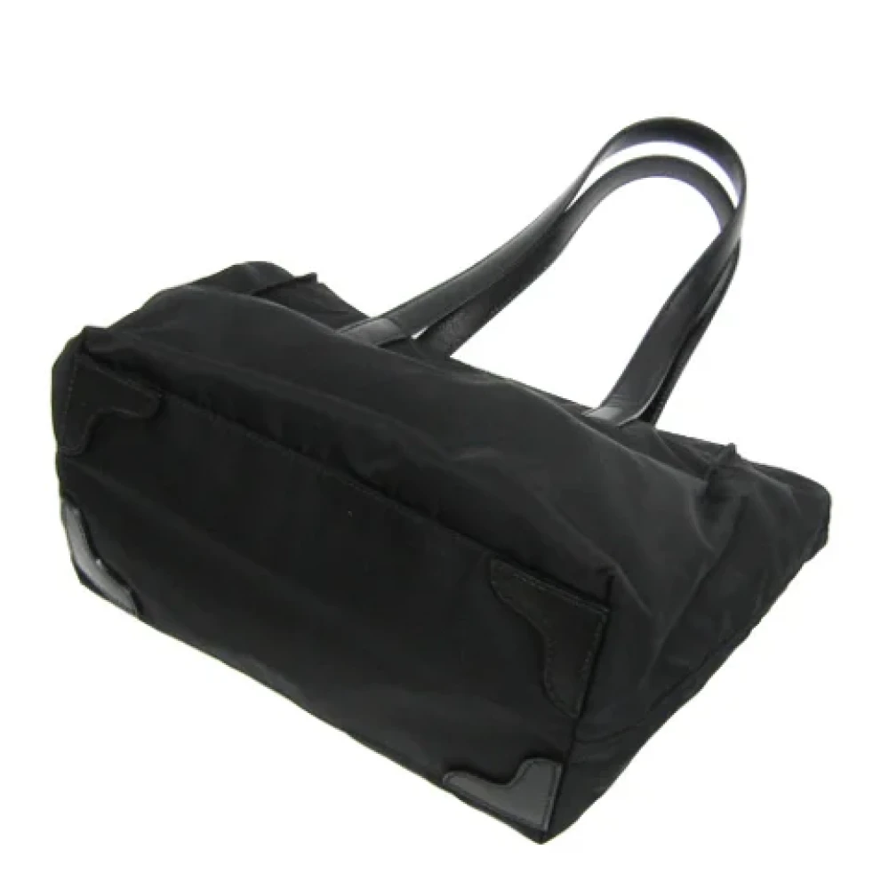 Prada Vintage Pre-owned Leather handbags Black Dames