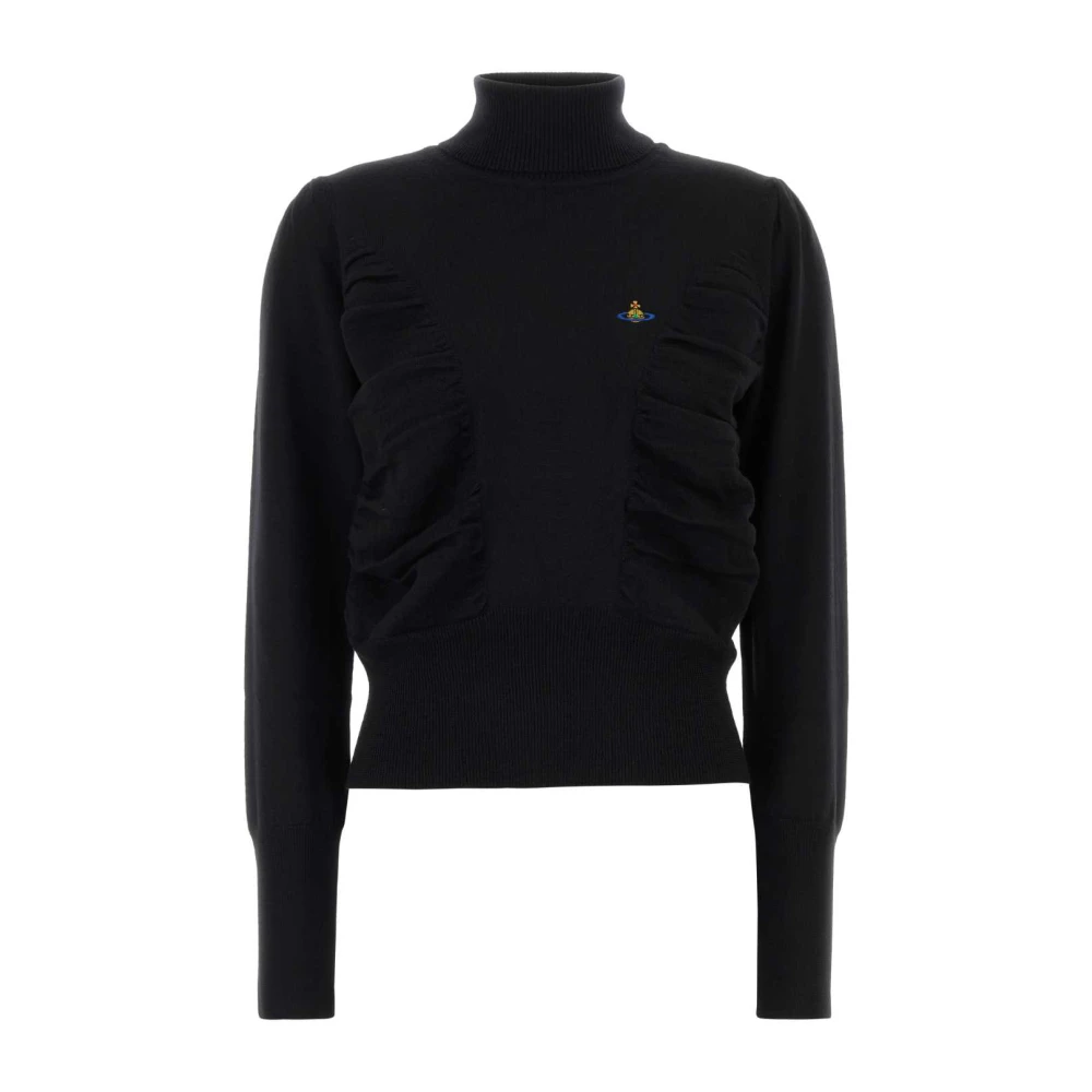 Vivienne Westwood Pamela High Neck Jumper - Female - Turtlenecks - Black - Xs - Knitwear