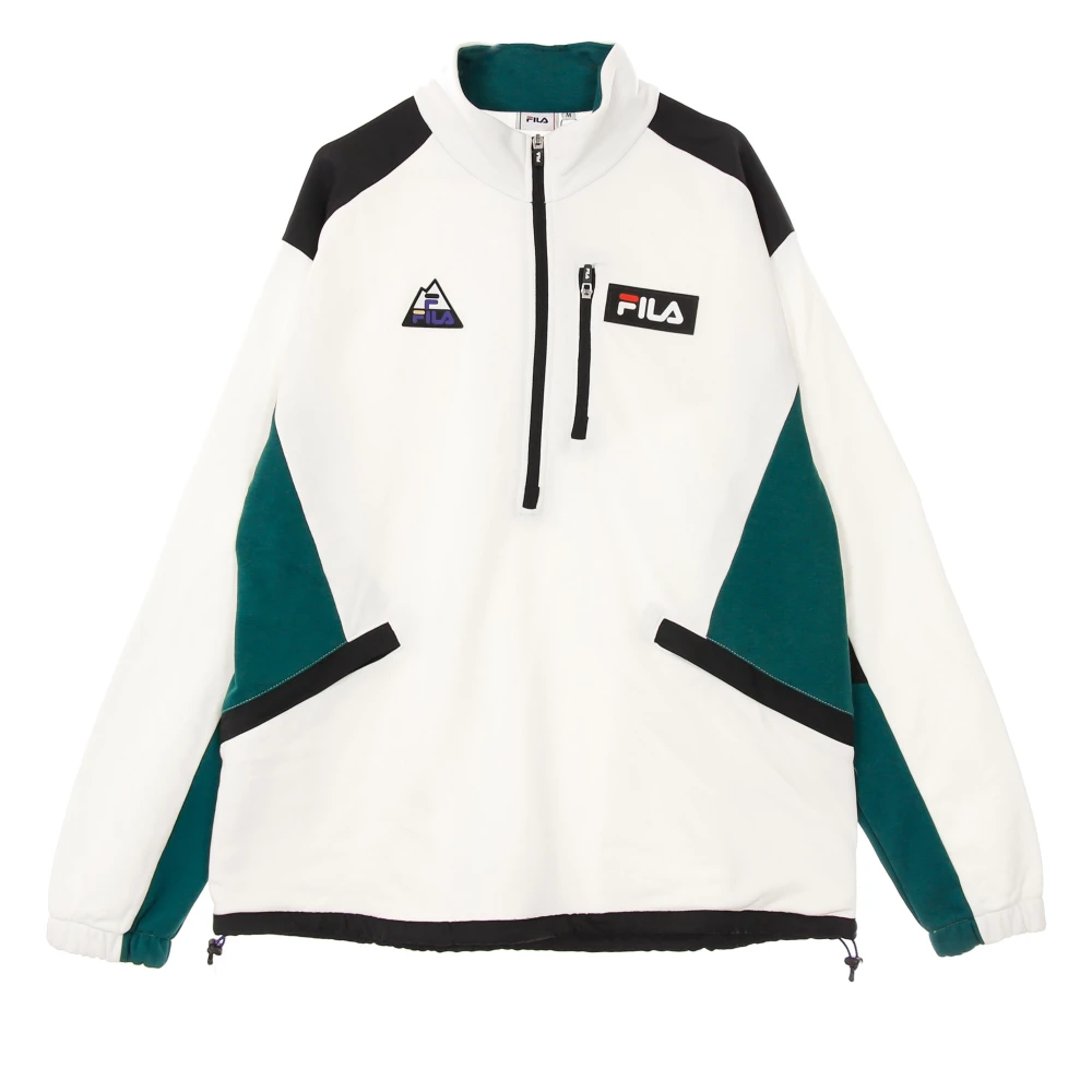 Fila Lichtgewicht Hoge Hals Half Zip Sweatshirt White Heren