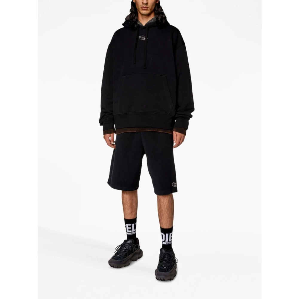 Diesel Hoodie met S-Macs-Od kenmerken Black Heren