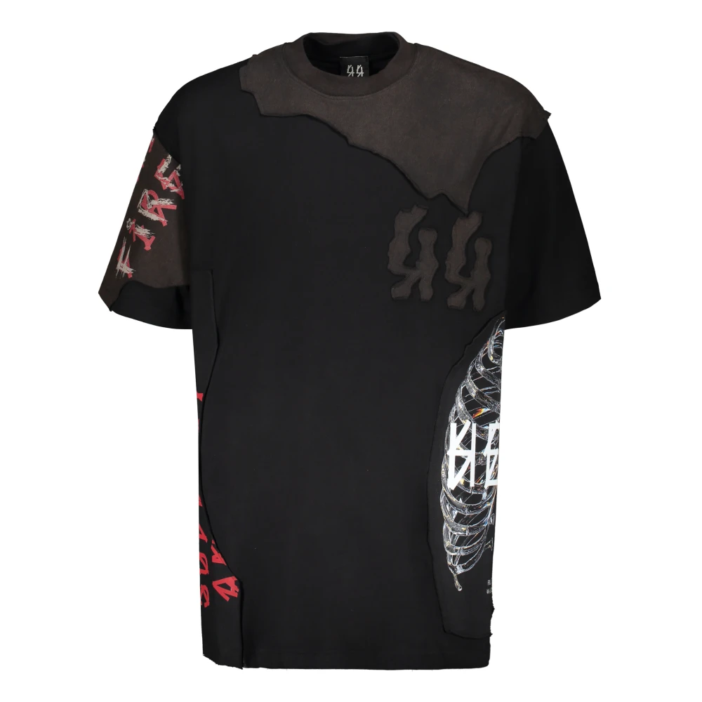 44 Label Group T-shirt met ronde hals Black Heren