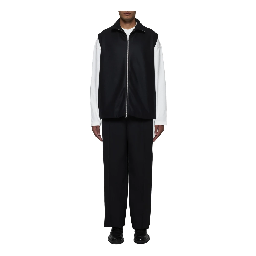 Jil Sander Zwarte broek voor heren Black Heren