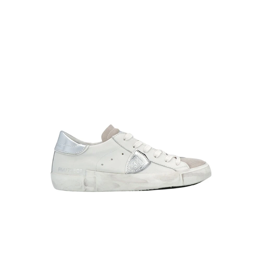 Philippe Model Women's White Sneakers, 3 Uk, Prsx Basic Trainers
