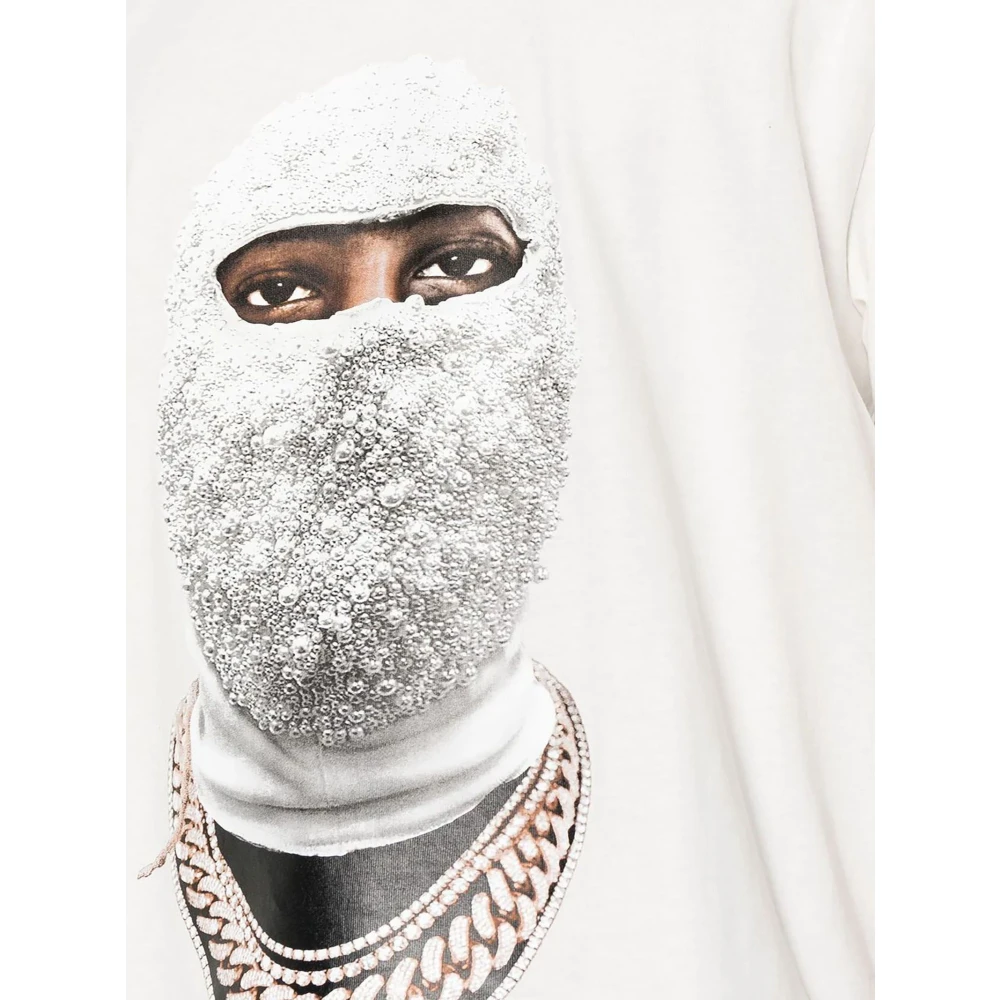 IH NOM UH NIT Witte Future Mask T-shirt met Logo White Heren