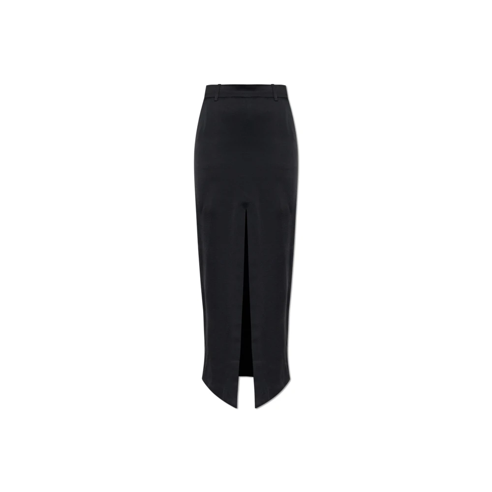 Tom Ford Women's Black Crepe Envers Satin Tailored Skirt - Maxi Skirts - 2XS - Skirts