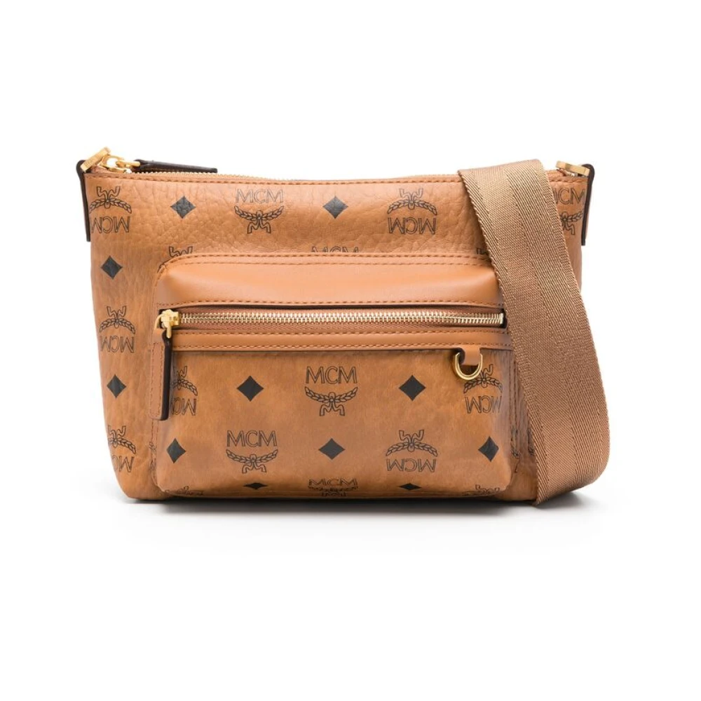 MCM Cognac Brown Bum Bag Brown, Herr