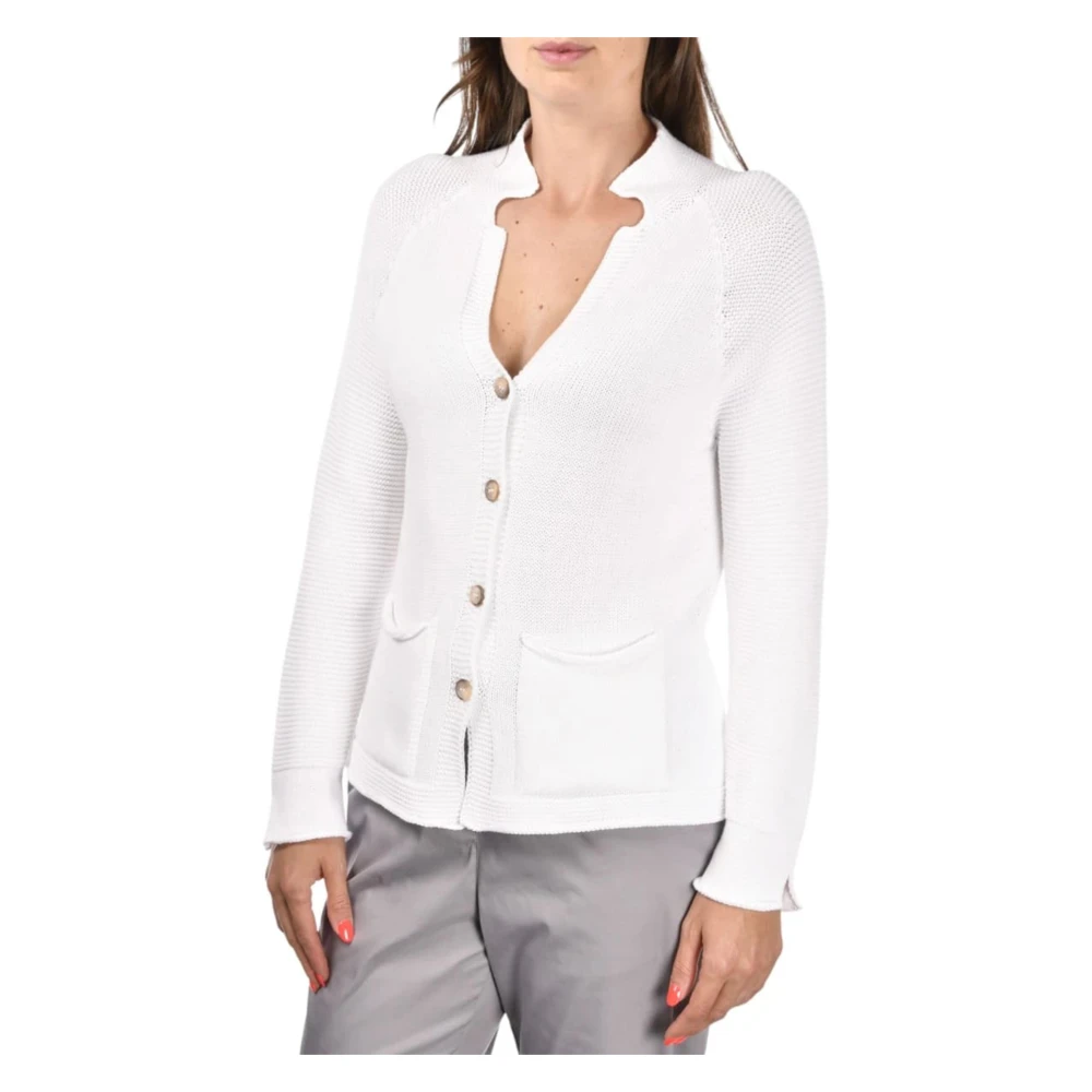 Gran Sasso Stijlvolle Jas White Dames