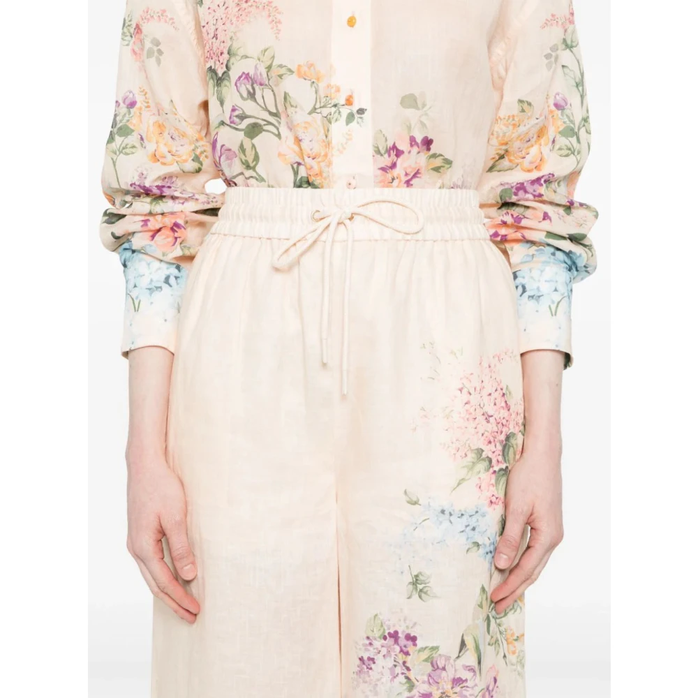 Zimmermann Bloemen Palazzo Broek Multicolor Dames
