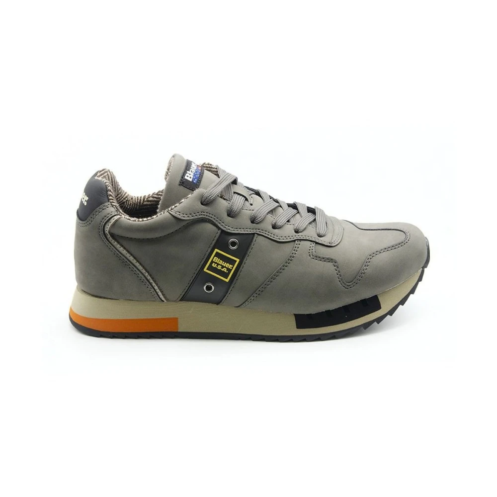 Blauer Men's Gray Sneakers,, Elephant Synthetic Trainers For Men Size 7 Uk
