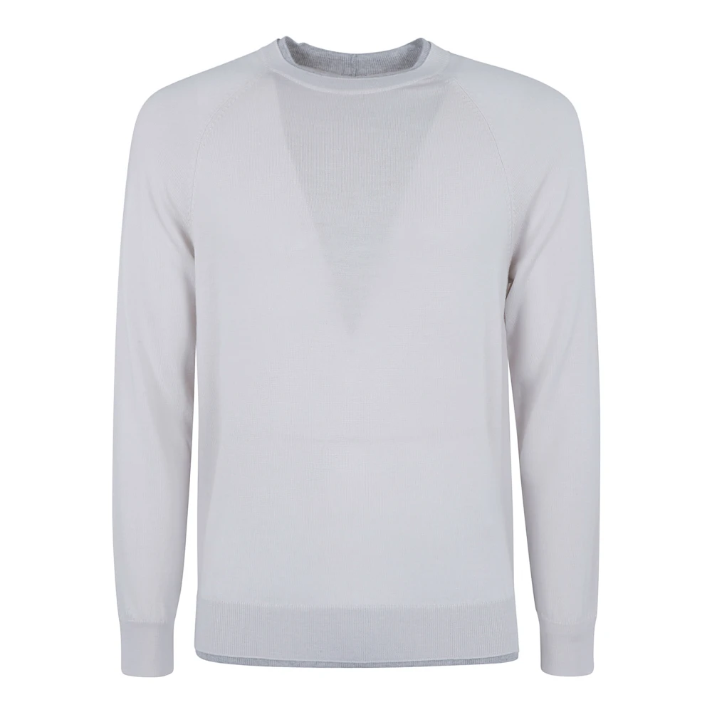 Eleventy Beige Grijs Crew Neck Sweatshirt Gray Heren