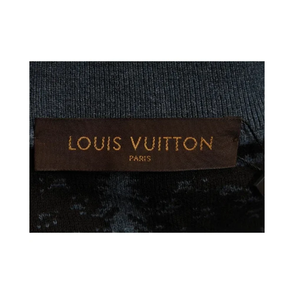 Louis Vuitton Vintage Pre-owned Wool tops Blue Heren
