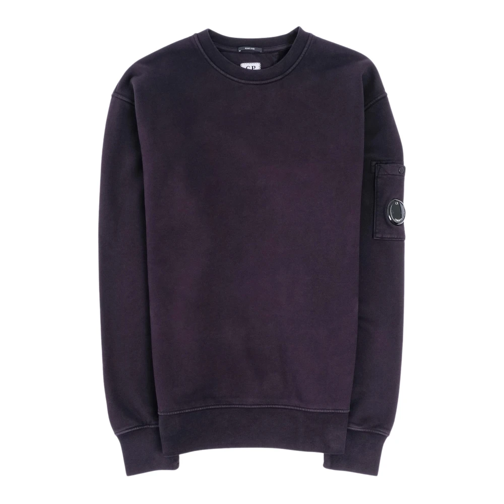 C.P. Company Diagonaal Geweven Crew Neck Sweatshirt Purple Dames