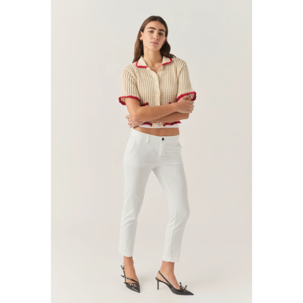 Roy Roger's Katoenen Broek White Dames