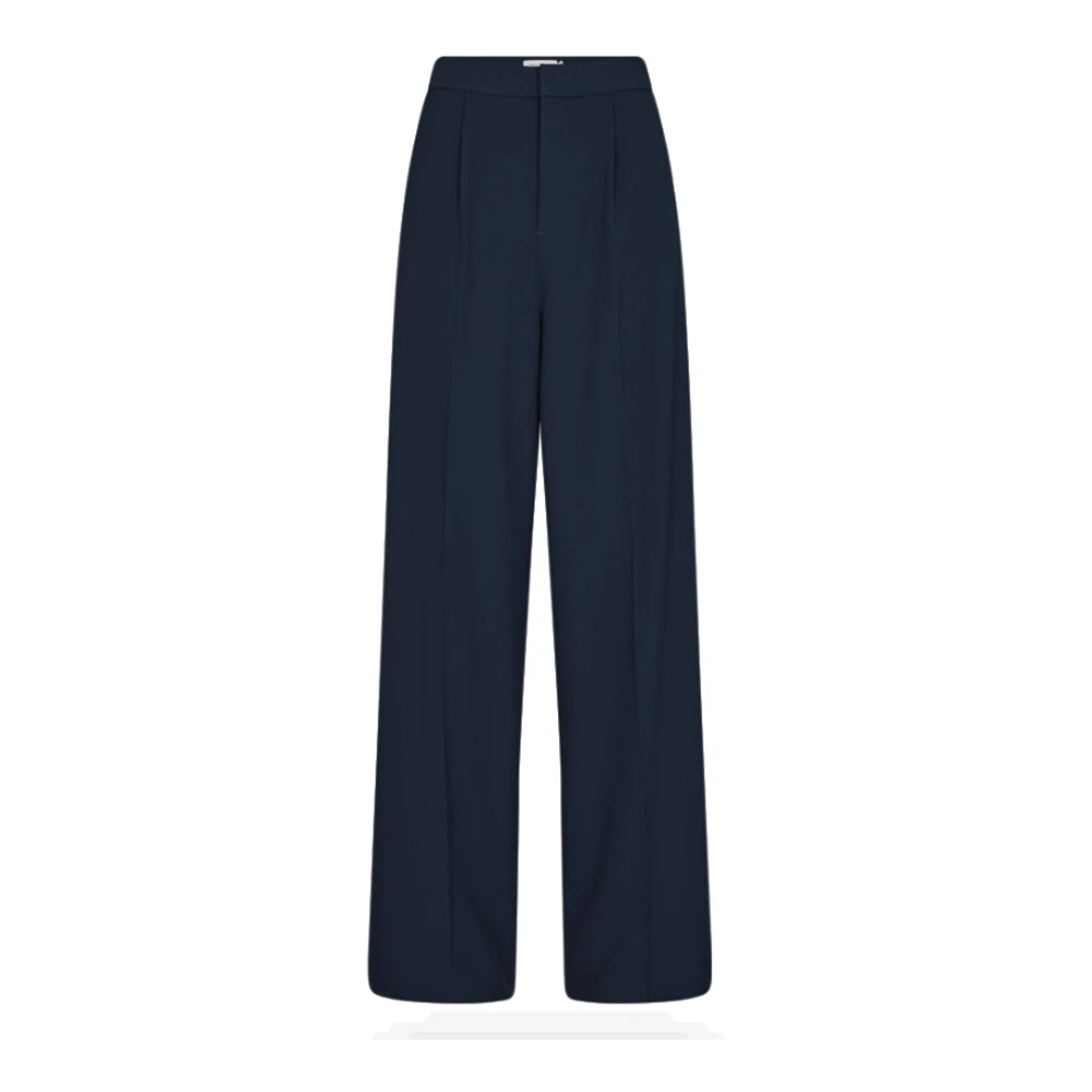 Copenhagen Muse Löst Sittande Pinstripe Tailor Byxor i Salute Navy Blue, Dam