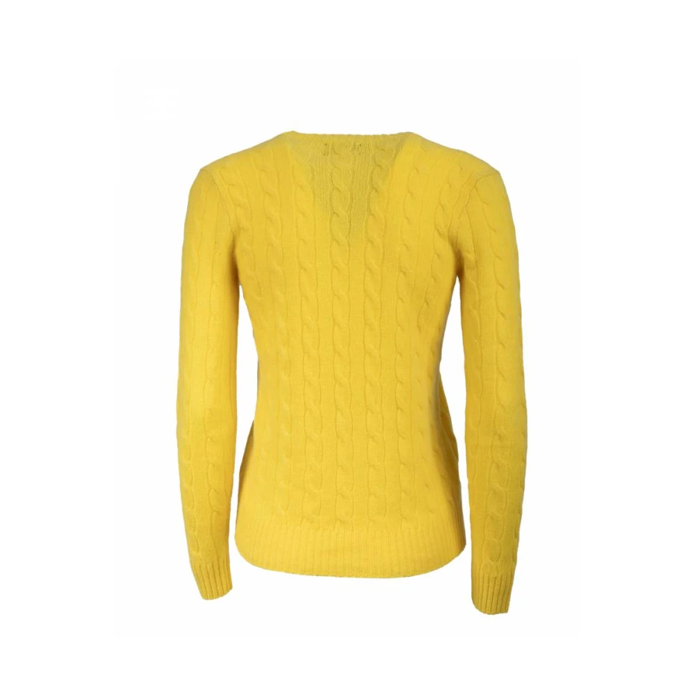 Polo Ralph Lauren Lange Mouw Pullover Trui Yellow Dames