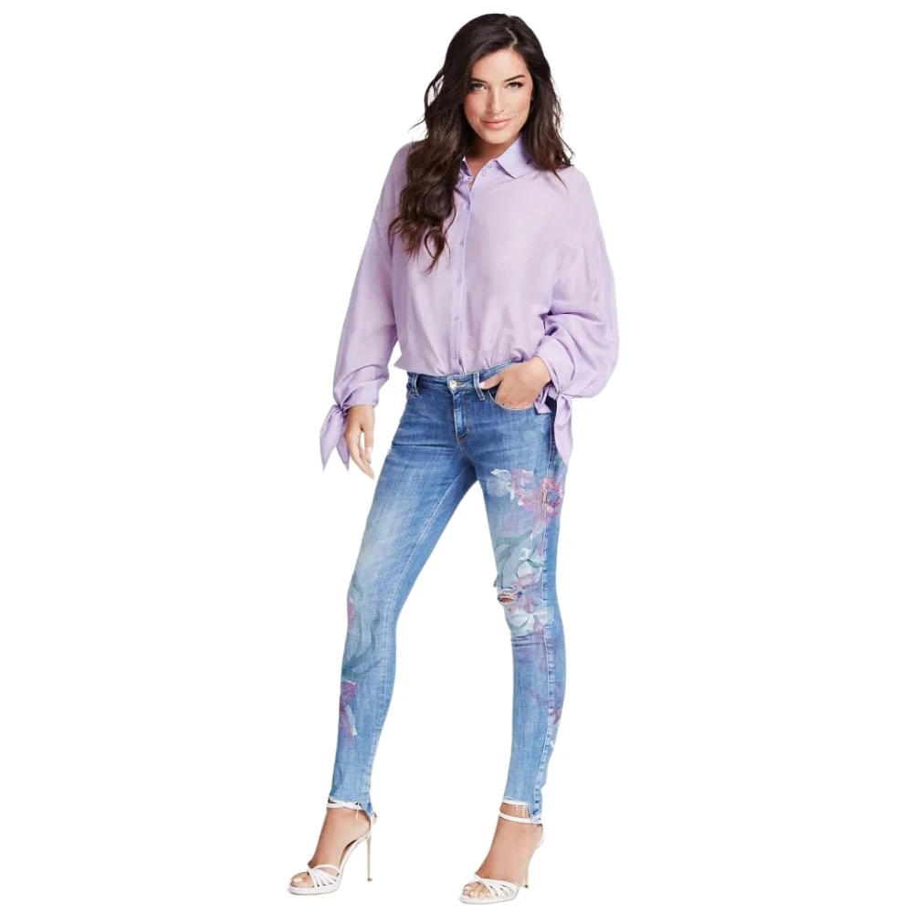 Guess Skinny Jeans Blue Dames