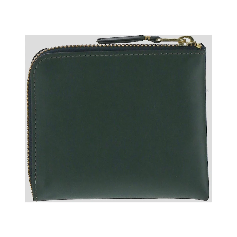 Comme des Garçons Leren ritsportemonnee Green Unisex