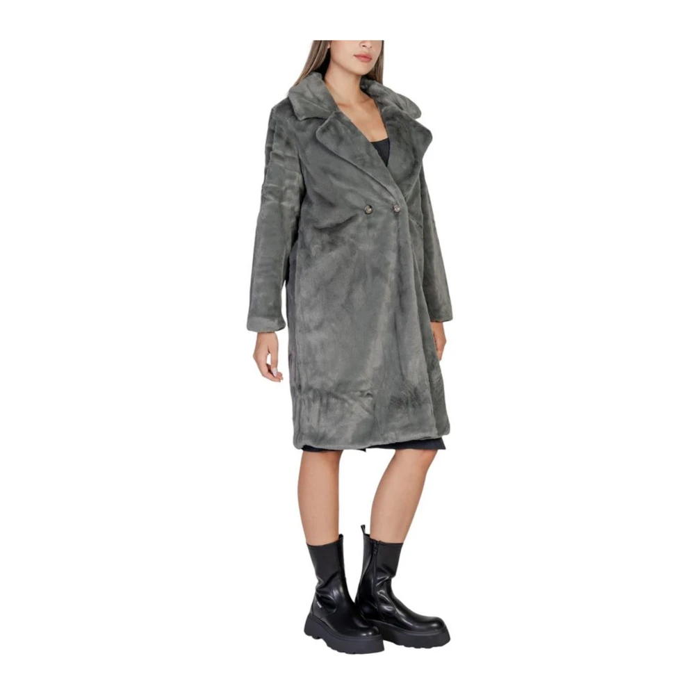 Ichi Polyester Jas en Jas Collectie Black Dames