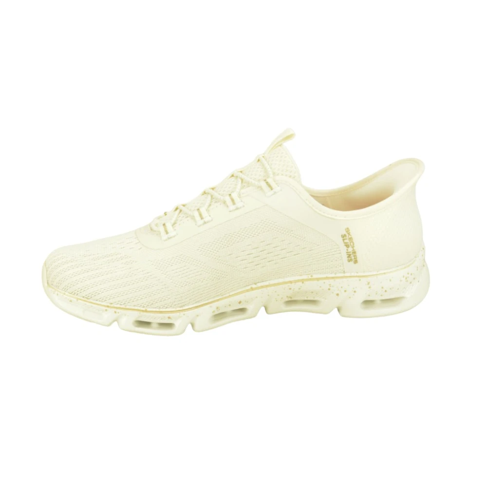 Skechers Lycra Slip-On Verende Schoenen Dames Schoenen Beige