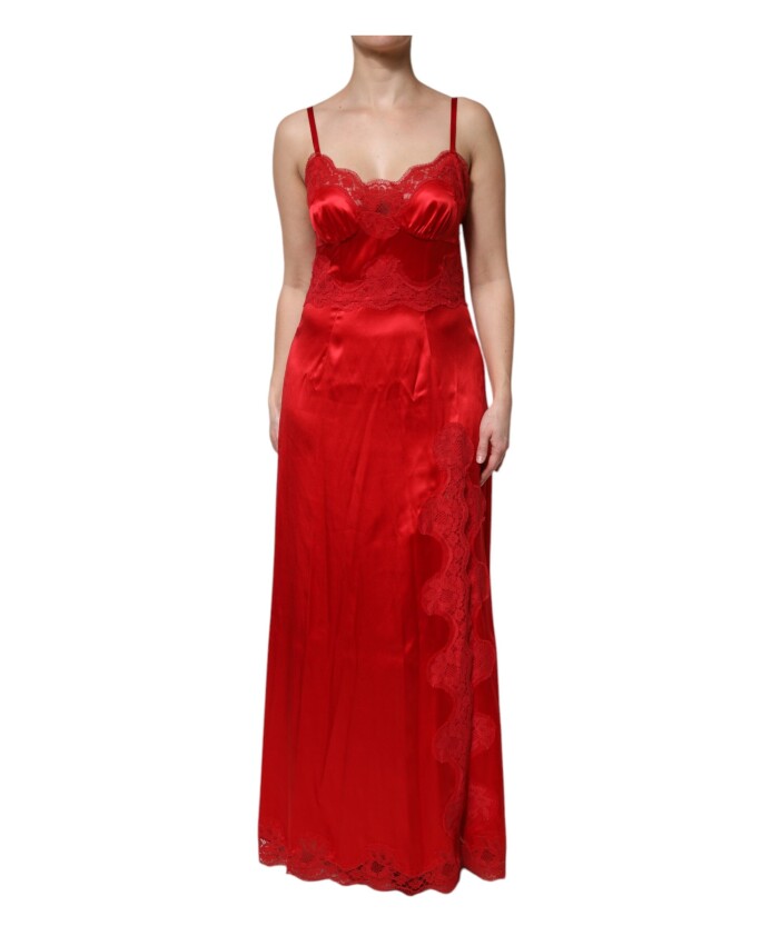 robe-longue-rouge-sans-manches-en-soie