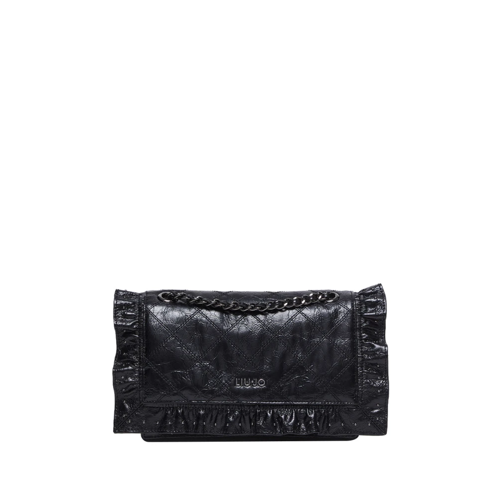 Liu Jo Zwarte Schoudertas Elegant Verfijnd Chic Black Dames