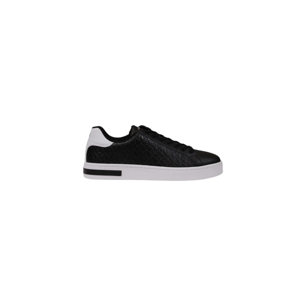 Armani Exchange Herr Svart Skor 40 Eu, Läder, Läder Sneaker