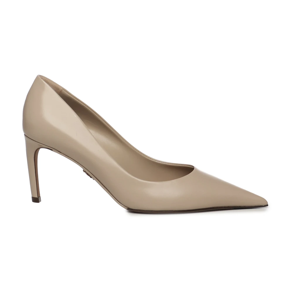 Dolce & Gabbana Women's Beige Leather Heel Sandals