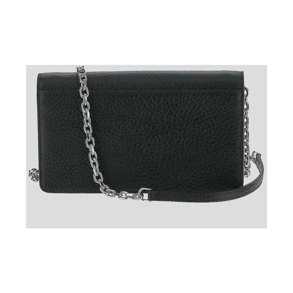 Maison Margiela Stijlvolle Chain Wallet met Vier Stitches Black Dames