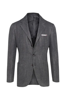 Kashmir Fiskbensmönstrad Kavaj