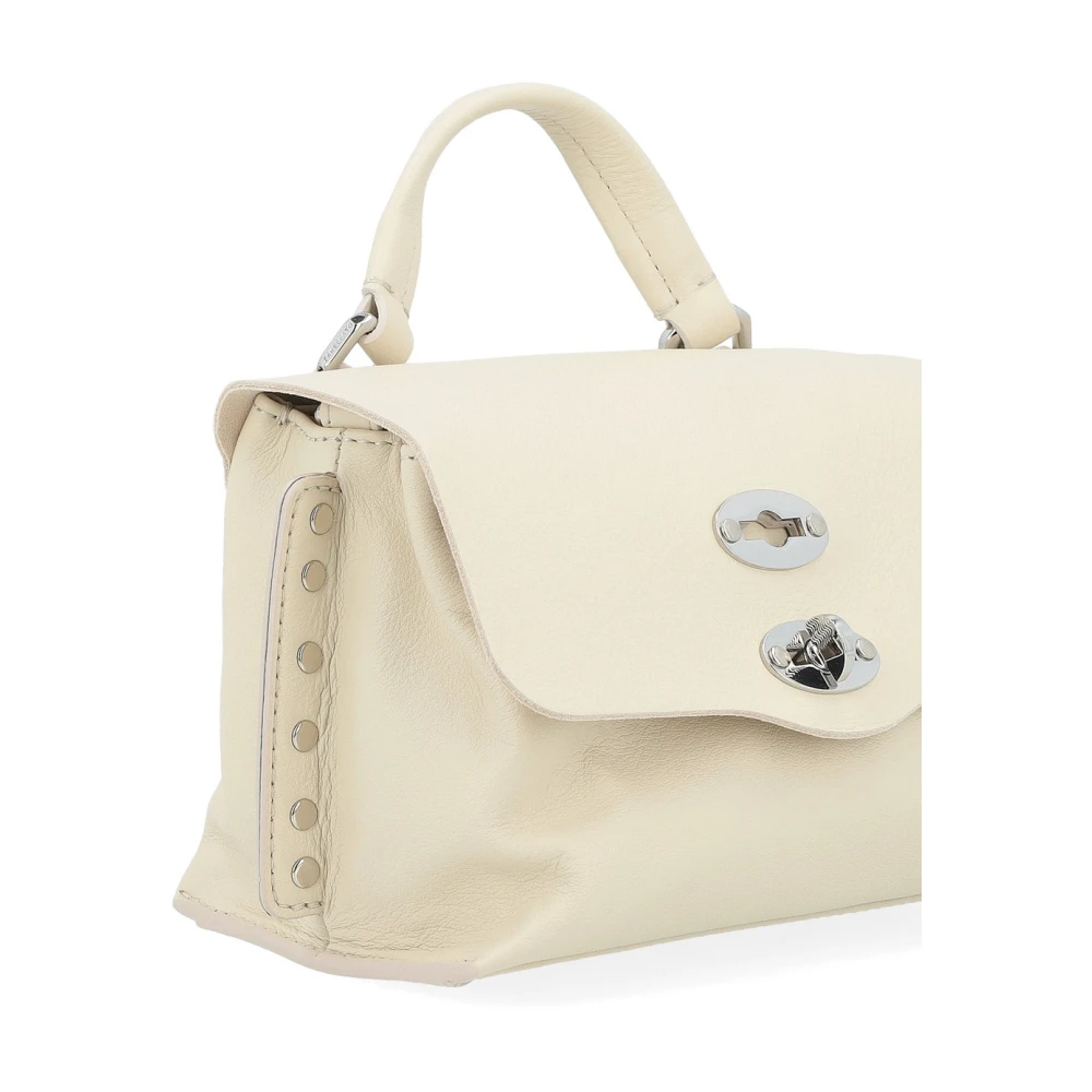 Zanellato Witte Postina Saeta Crossbody Tas White Dames