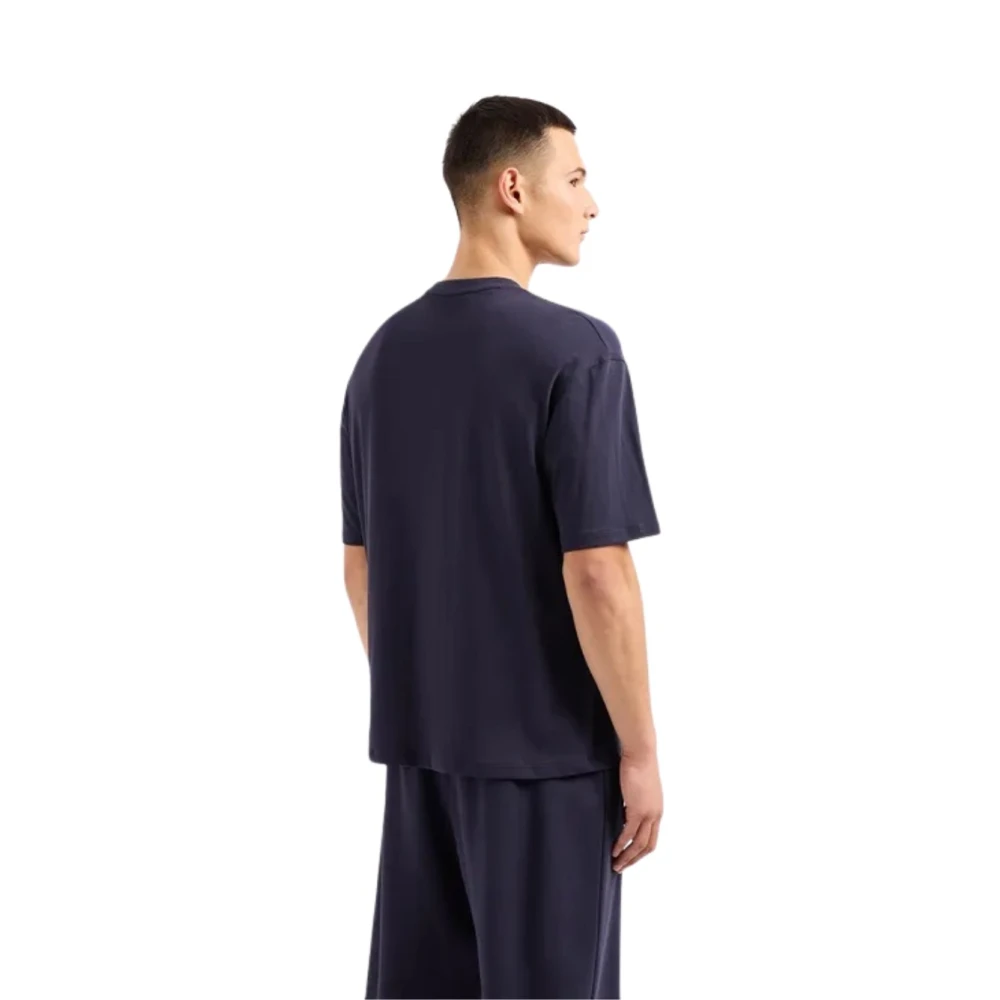 Armani Exchange Classic Tee Blue Heren