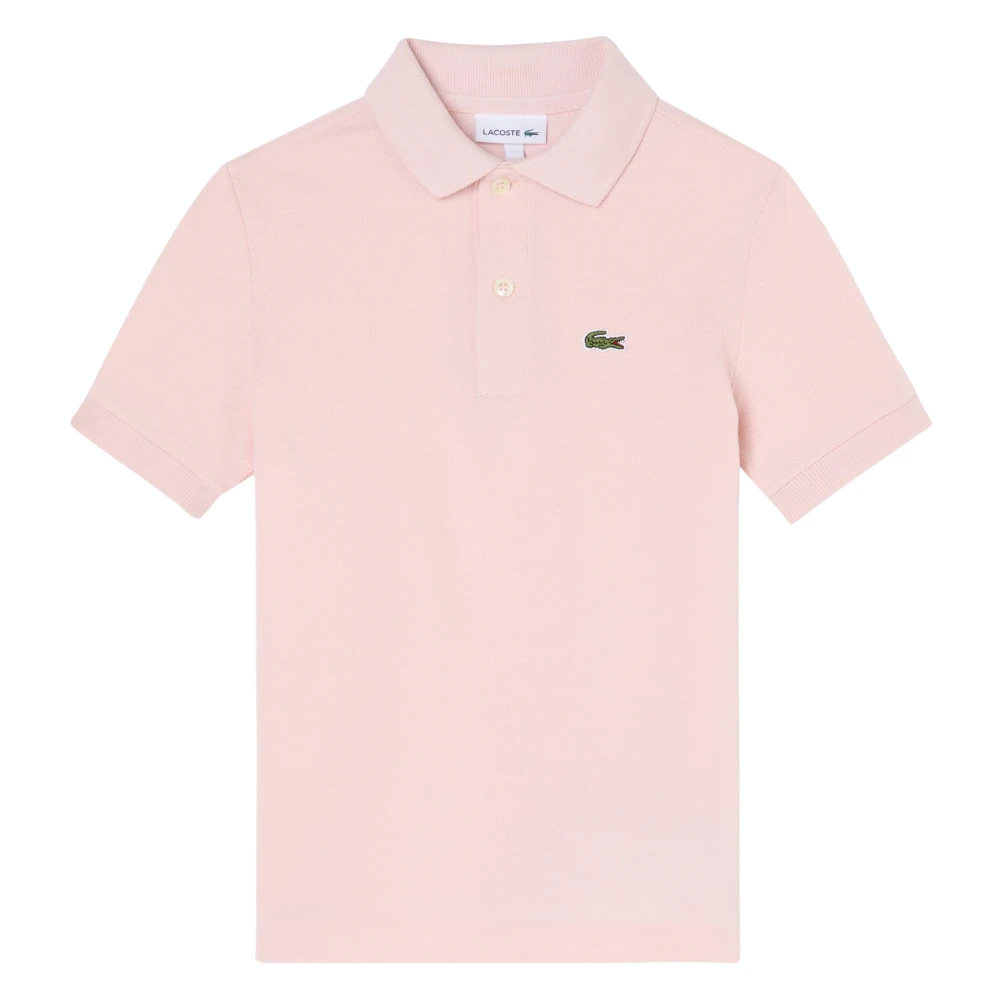Lacoste Boys Pink Pique Polo Shirt - Kids Short Sleeve T-Shirts - 14 Y - Kids