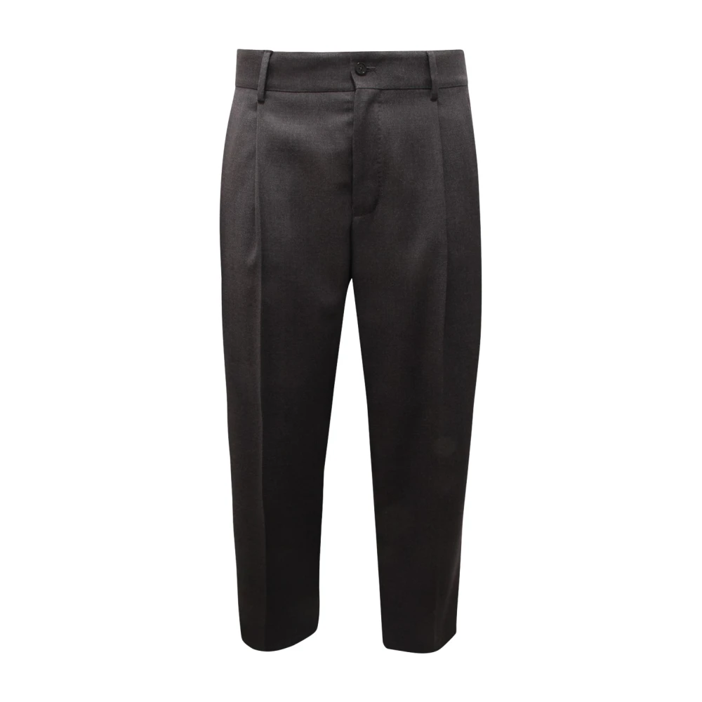 Dolce & Gabbana R1764 Pantalone Dolce&Gabbana Wool Trousers Gray - Male - Straight Trousers - Gray - L - Trousers