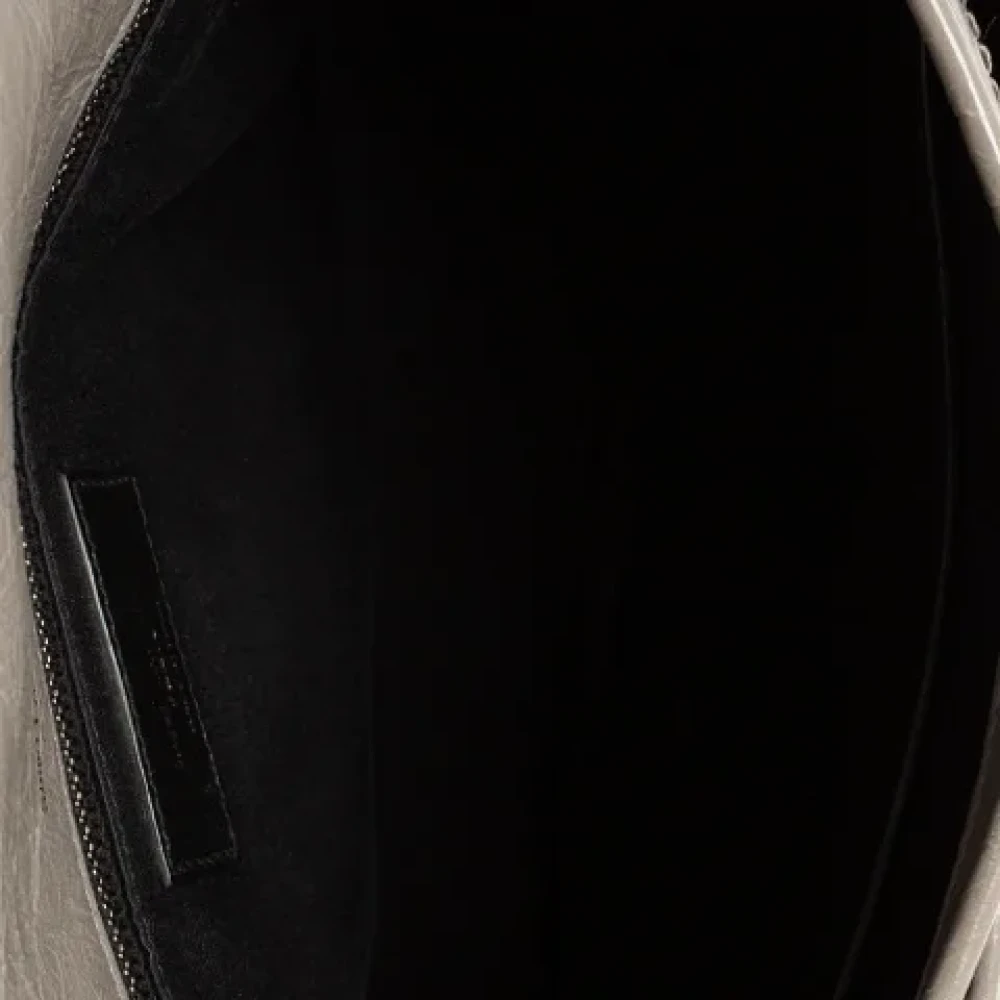 Yves Saint Laurent Vintage Pre-owned Leather shoulder-bags Gray Dames
