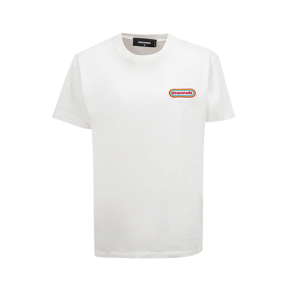 Dsquared2 Patch Logo T-Shirt White Dames