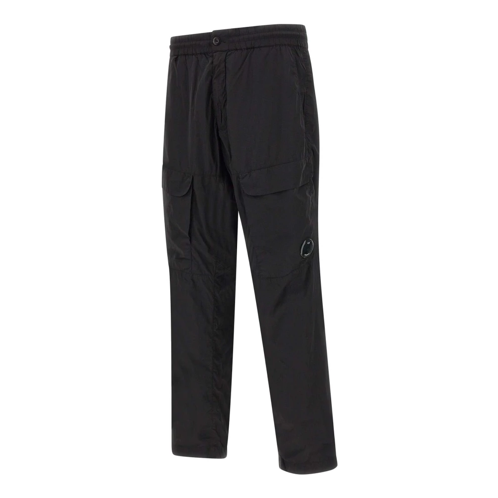 C.P. Company Zwarte Cargo Broek met Verstelbare Taille Black Heren