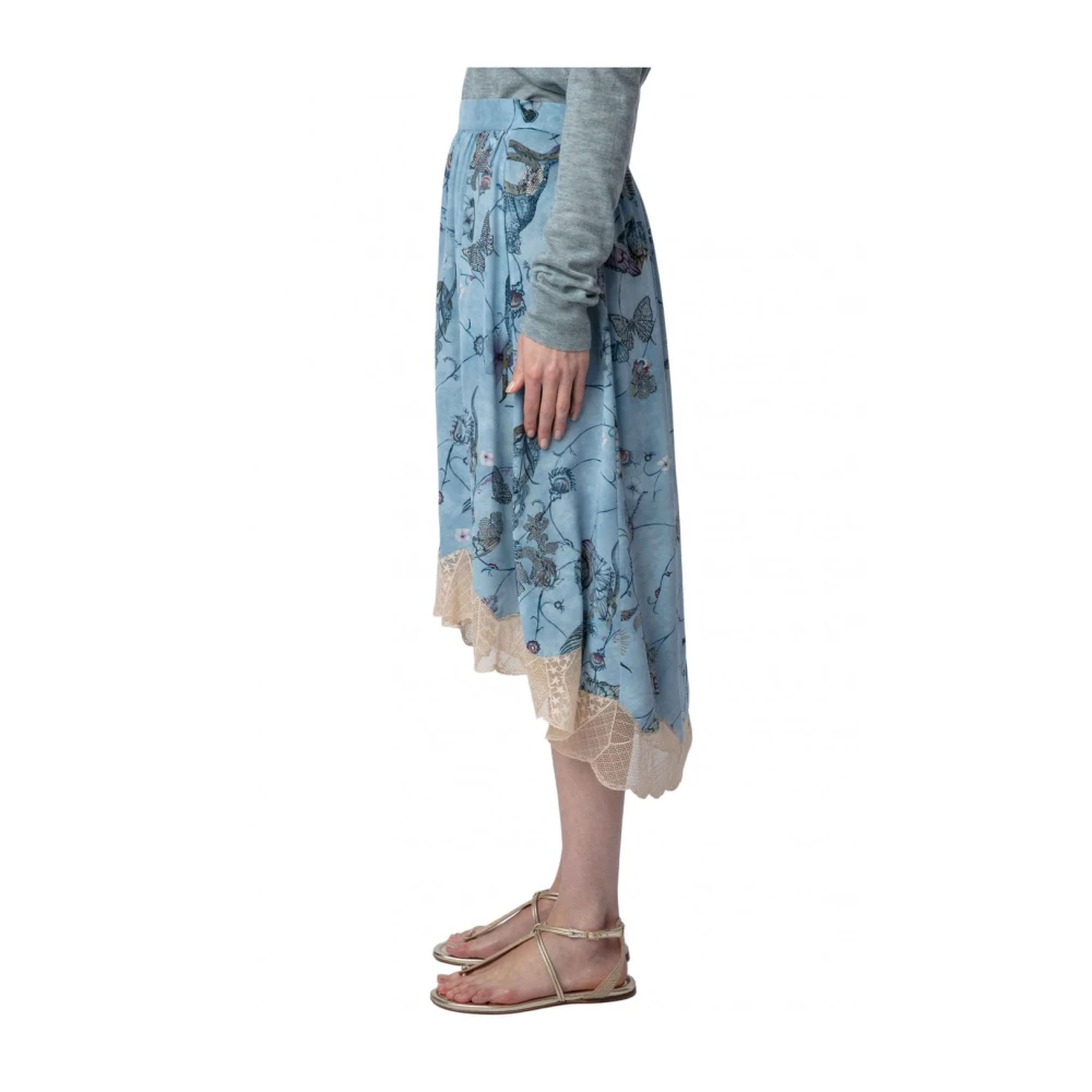Zadig & Voltaire Elegante Zwarte Rok Multicolor Dames