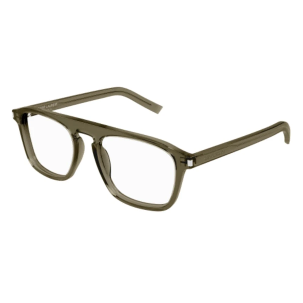 Saint Laurent Stijlvolle Zwarte Leren Schoudertas Brown Unisex