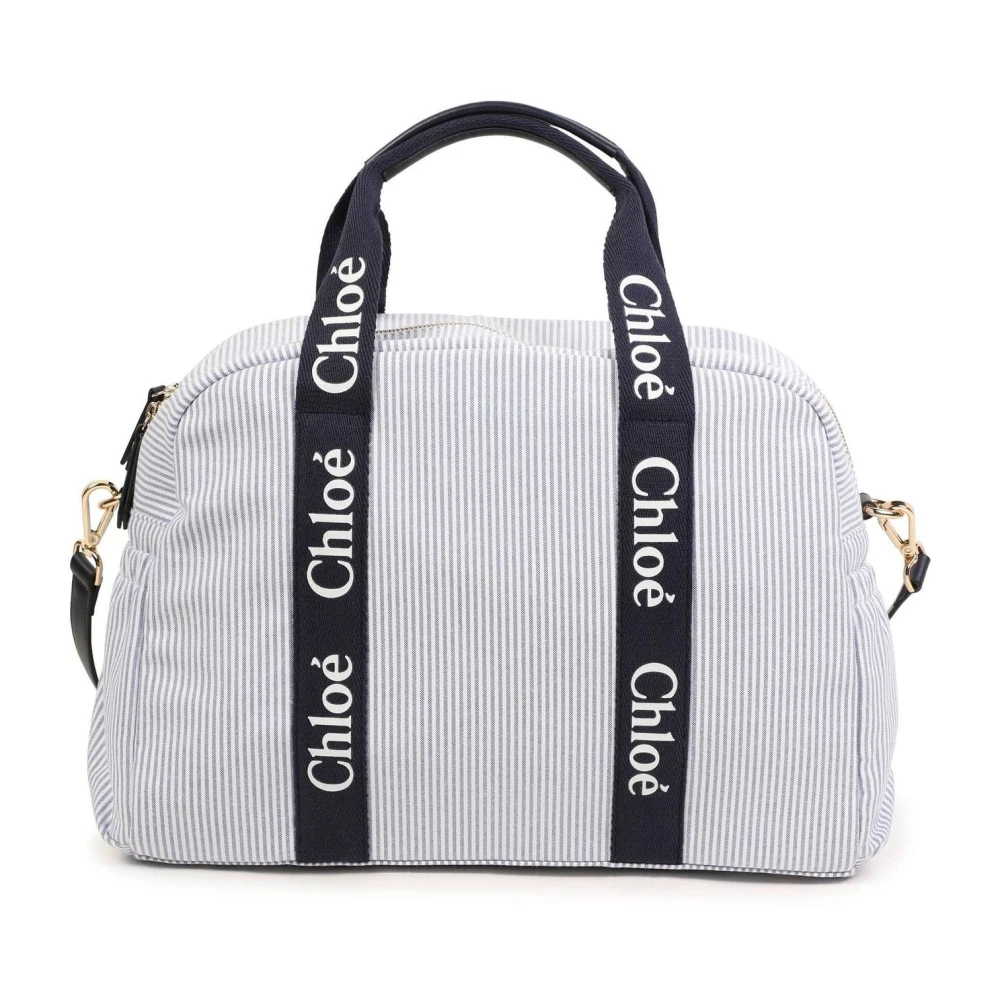 Chloé Blauwe Gestreepte luiertas Blue Dames