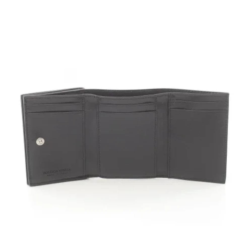 Bottega Veneta Vintage Pre-owned Fabric wallets Black Dames