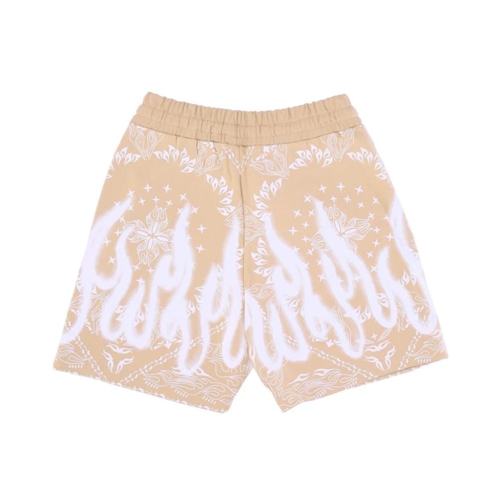 Vision OF Super Bandana Print Shorts Lichtgewicht Katoenen Shorts Beige Heren