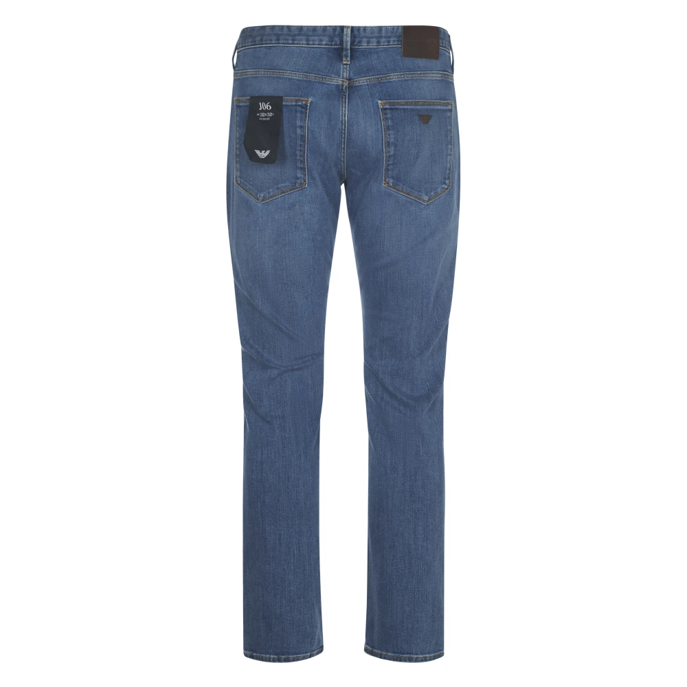 Emporio Armani Stijlvolle 5-Pocket Broek Blue Heren