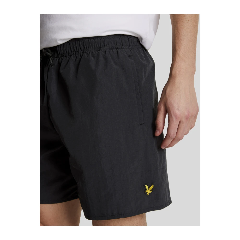 Lyle & Scott Plain Zwemshorts Black Heren