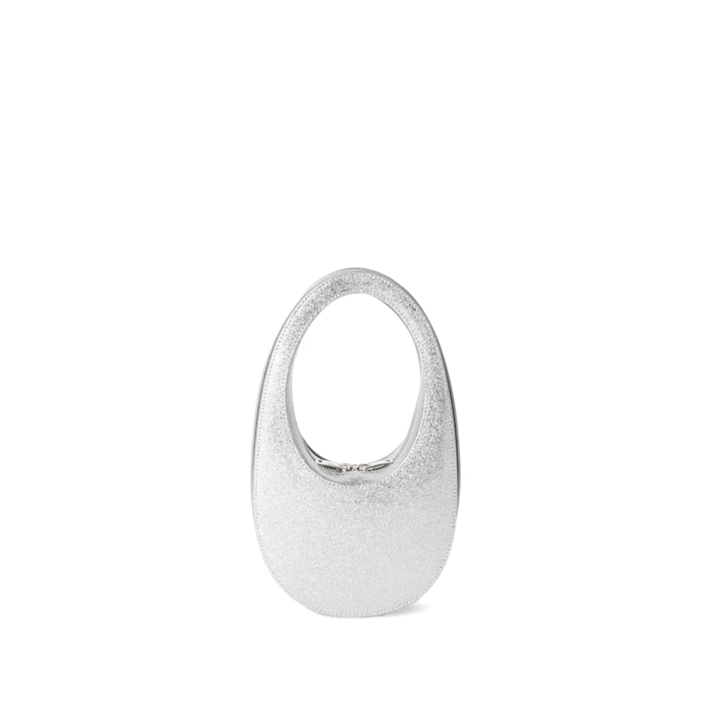 Coperni Zilveren Spiegelende Mini Swipe Tas Gray Dames